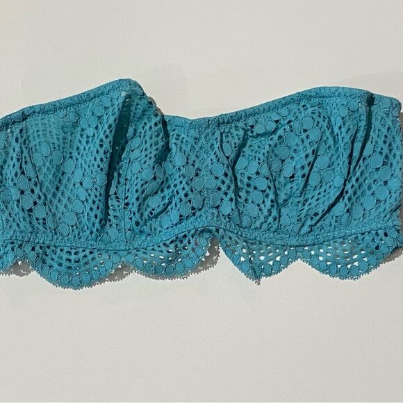Victoria's Secret Turquoise Mesh Lace Strapless Bralette Bra Women's Size Medium - Picture 15 of 15